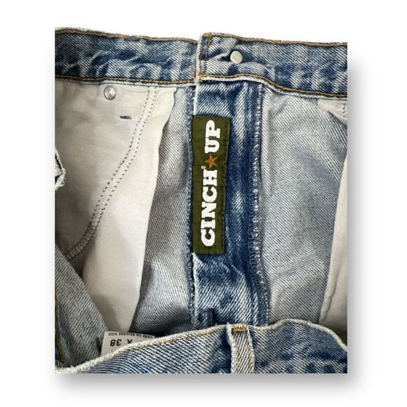 Cinch Distressed Jean Cutoff Shorts Size 33x38 - Picture 7 of 7